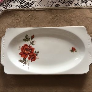 Beautiful china dish with roses Avalon Rose Woods & Sons England